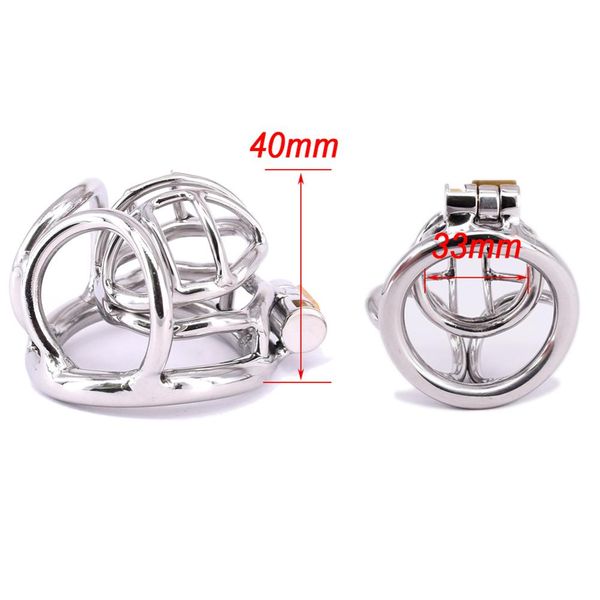 

curved sexuelstoys testicle adults bondage male balls chastity gear metal steel ring short for stainless todejouets locking cage menjou gfxb