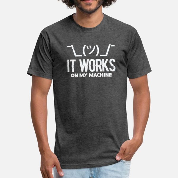 

it works on my machine programming t shirt diy black slim fit tracksuit hoodie sweatshirt