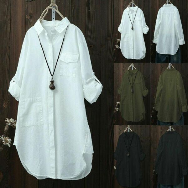 

plus size linen shirt women white button down shirt long sleeve loose casual cotton blouse womens and blouses shirts blusas