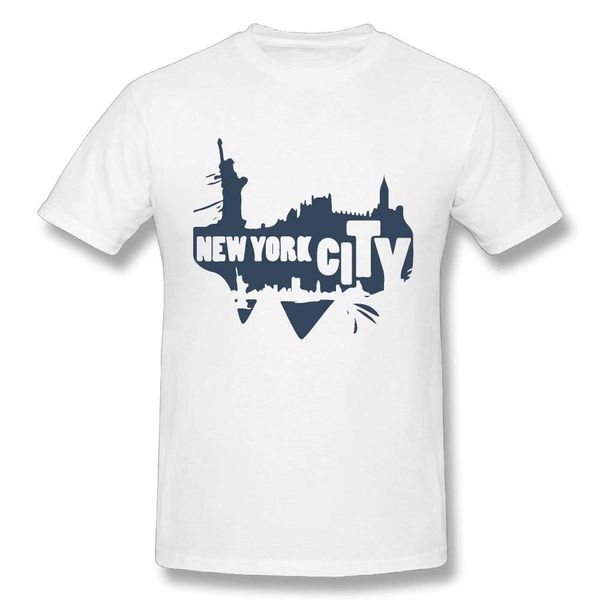 

funny men's new york city silhouette 100% cotton prints casual short sleeve men hoodie designers t shirts sweatshirt