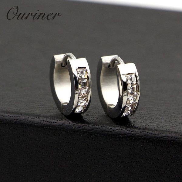 

женщины серьги шарм ювелирных изделий из нержавеющей стали личность геометрия серьги кристалл красочные cz кристалл ювелирные изделия серьги, Golden;silver