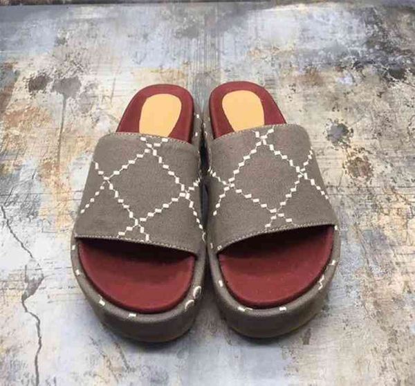 

and designer autumn winter luxury slippers ladies dress outdoor platform sandals canvas real leather black yellow fashion