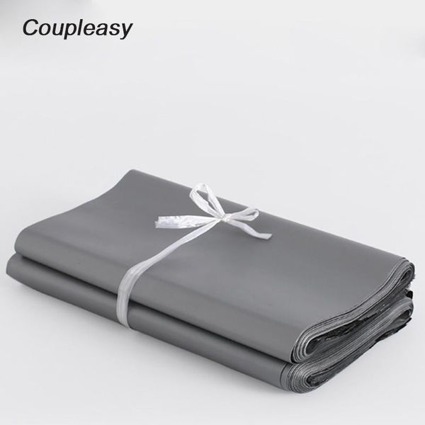 

100pcs/lot silver grey poly mailers waterproof plastic mailing bags self seal shipping bags mailer thicken post1