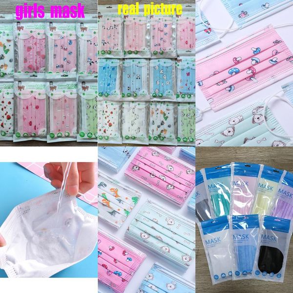 

kids masks face colors pack nhmr 3 individual designer 8 child fashion mask 10pcs children cartoon clmus