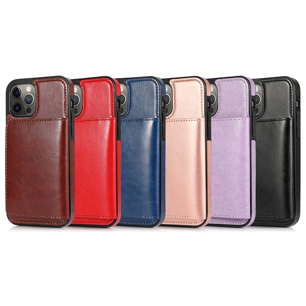 

magnetic leather phone case for iphone12 11pro max 7 8 plus xr wallet phone cover for samsung s20