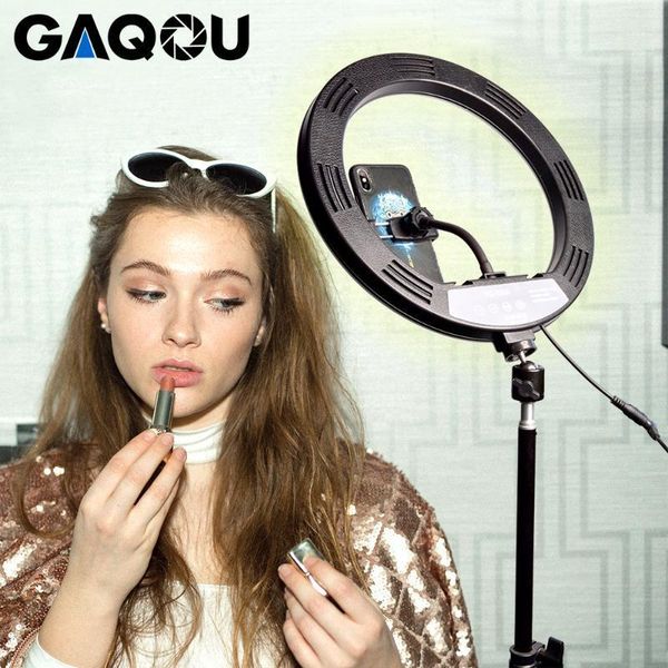 

flash heads 12inch selfie ring lamp dimmable led light tripod for phone video pography makeup lighting youtube vk with holder1