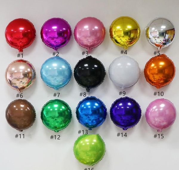 

18inch round foil metal colorful balloon baby shower wedding birthday party balloons festive party layout wmtkrk loveshop01