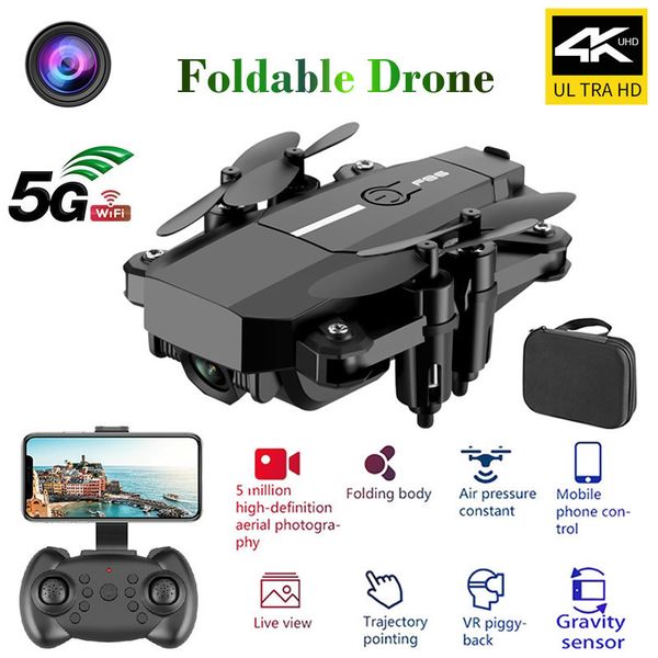 

rc drone quadrocopter uav with camera remote control 4k professional dron hd wifi quadcopter helicopter one-key return toy
