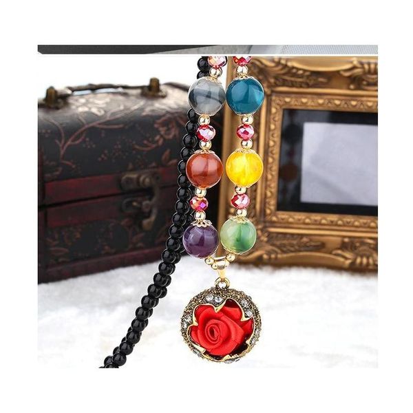 

wholesales sweater chain pearl long necklaces bohemian retro style pendants jewelry cat eye gem stone fashion wmtndi jeneffer, Silver