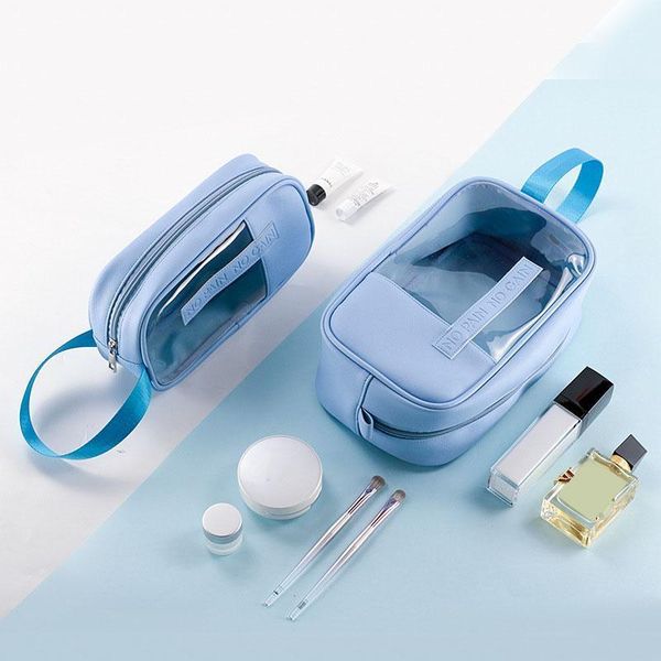 

transparente cosmetic bag travel necessaire makeup organizer pouch toiletry kit beautician tools storage handbag accessories1
