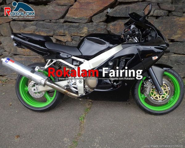 ABS-Verkleidungs-Kit für Kawasaki Ninja ZX6R ZX 6R 2000 2001 2002 Kunststoffkörper Aftermarket Motorradverkleidung Teile (Spritzgießen)