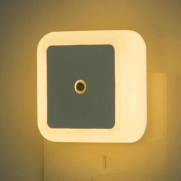 Sensor de luz Controle Night Light 110V 220V UE UK BRITÂMICO Levado Levado Corredor de cabeceira Nightlight crianças crianças sala de estar lâmpada de iluminação