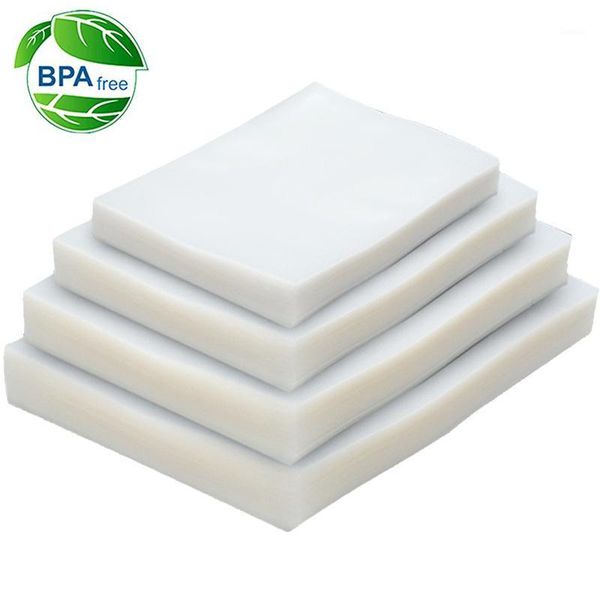 

vacuum food sealing machine 100pcs/lot sealer plastic storage bag for pack saver packaging rolls packer seal bags1