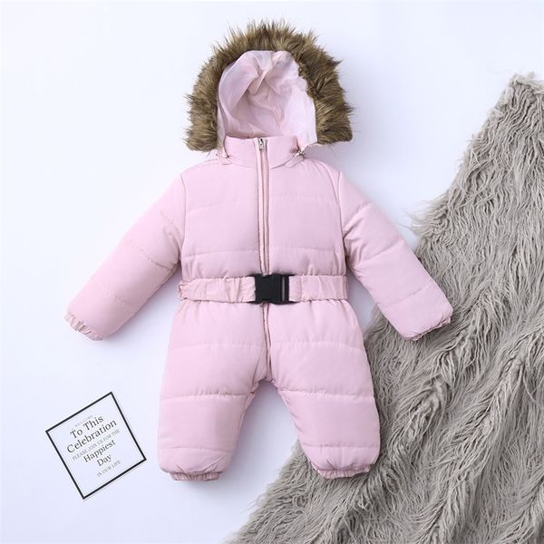 

winter baby overalls newborn winter rompers warm overalls for girls designed for russian baby snowsuit for baby hooded #g2 y200320, Blue