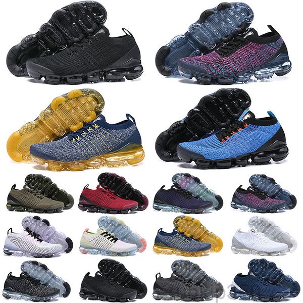 

2019 chaussures moc 2 laceless 2.0 casual shoes triple black designer mens women sneakers fly white knit cushion trainers zapatos nxx1