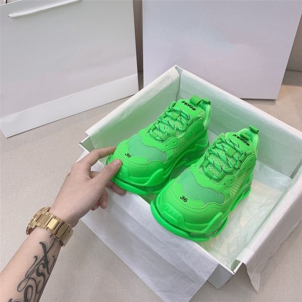 

2020 new designer sneakers womencasual shoes fashion sneakersbasket femme yellow casual chunky shoes#33388888, Black