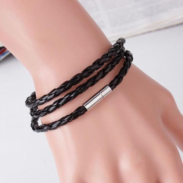 

multicolor women leather rope bracelet bracelet can be expanded to make a necklace diy punk bracelet1, Golden;silver