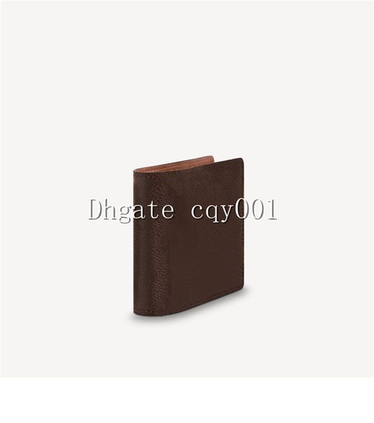 

sell short wallet for men paris style classic wallet famous men genuine leather ultra slim wallet m60895 size 11.5-9.0-1.5cmcm, Red;black