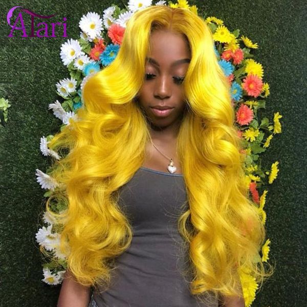 

lace wigs transparent frontal 30 inch body wave front colored human hair 100%virgin hd wig, Black;brown