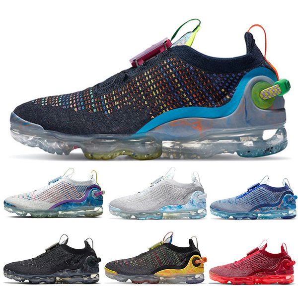 

new classic 2020 fly 4.0 running shoes pure platinum dark grey deep royal blue mutil women mens trainers sports sneakers size 36-45