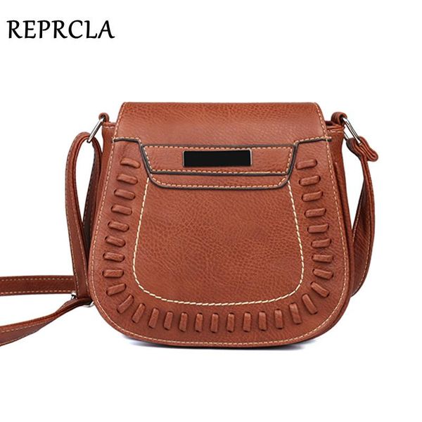 

reprcla fashion knitting shoulder bag pu leather crossbody women messenger bags handbags purse women bags bolsa