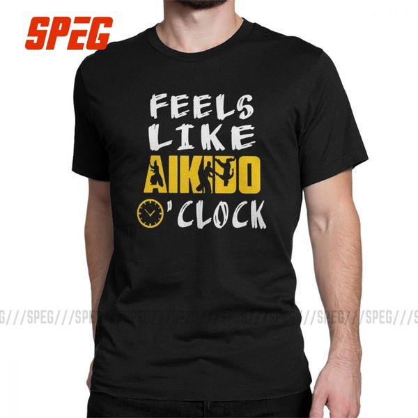

aikido men t shirt feels like aikido o'clock vintage short sleeve tees t shirt graphic printed plus size sport hooded sweatshirt hoodi