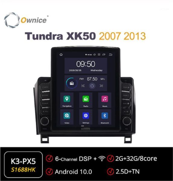 

ownice android 10.0 car multimedia fortoyota xk50 2007 2013/sequoia 2008 - 2020 car auto radio audio video system unit1