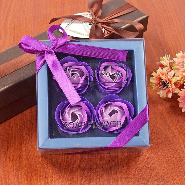 

a-new artificial flowers soap flower 40pcs=10box roses valentine 's day gifts for guests graduation gift wedding supplies