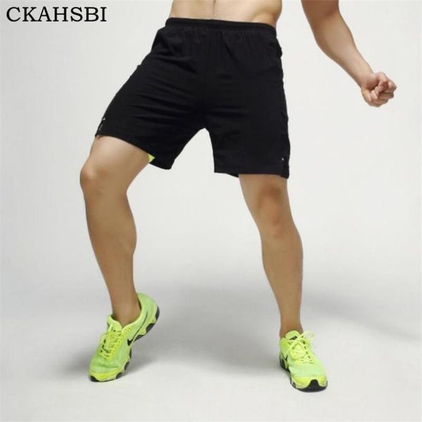 

running shorts ckahsbi summer mens sport quick dry men sports gym fitness beach 2021 training short1, Black;blue