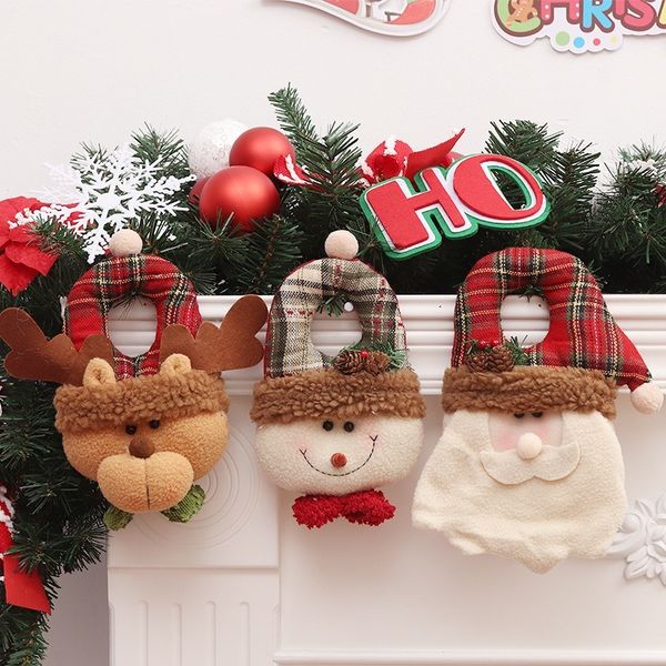 

christmas decorations christmas lovable elk old man snowman cartoon cloth art door shop window decorations christmas