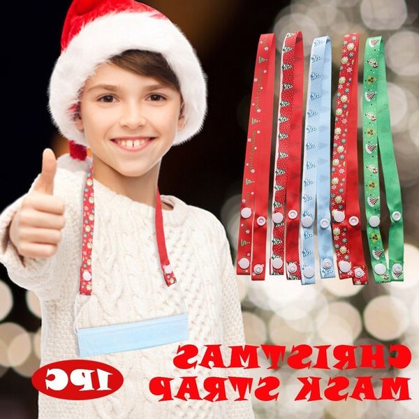 

lanyard print 1pc convenient safety christmas rest ear holder rope mask strap designed for children