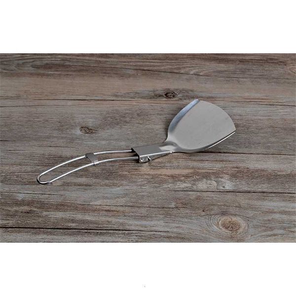 

camping stainless steel spatulas food utensil kitchen tool picnic tools outdoor tableware for camping home kitchen
