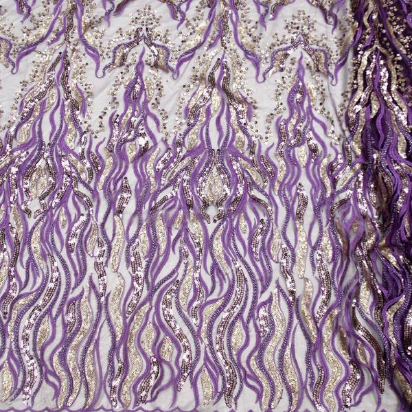 

gorgeous french nigerian laces fabrics 2020 handmade beaded tulle african laces fabric for wedding dress, Pink;blue