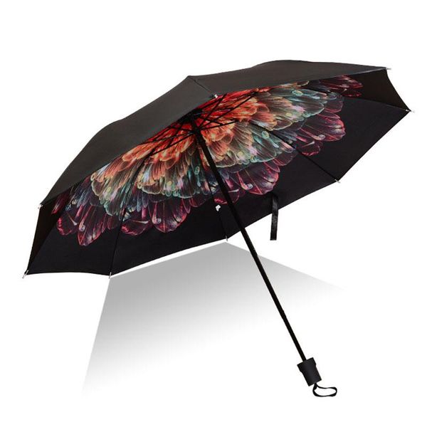

folding umbrella women vinyl windproof rain female girl parasol pocket umbrellas boy girl paraguas dropshipping bbypie bdetoys