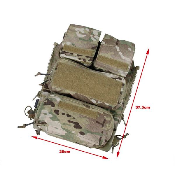 

attack backboard tactical vest zipper bag imported fabric kg-746, Black;gray