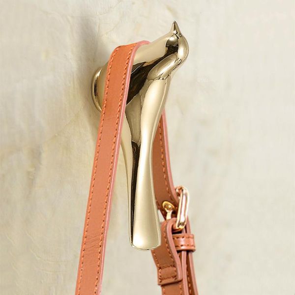 

hooks & rails 1pc fashion furniture decoration wall mount gold cabinet knobs handles drawers cupboard pulls hat bag hanger hardware1