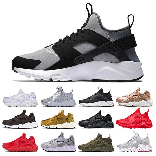 

huarache 4.0 1.0 men running shoes classical triple white black red women huarache shoes huaraches sports sneakers size 36-45, White;red
