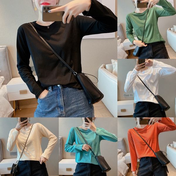 

pure cotton long dress coat dresssleeve t-shirt women's new spring and autumn dress 2020 loose large white with korean bottom coat iyt0