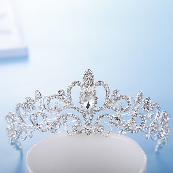 Sıcak Satış Gelin Takı Headdress Prenses Sahne Aksesuarları Muhteşem Kristal Elmas In Stok Hızlı Kargo Yüksek Kalite