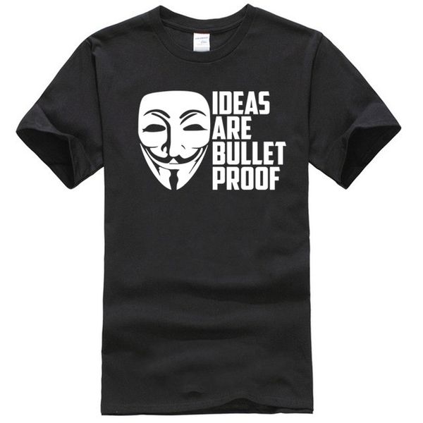 

guy fawkes t-shirt, vendetta ideas are bullet proof festive adults & kids tee sport hooded sweatshirt hoodie