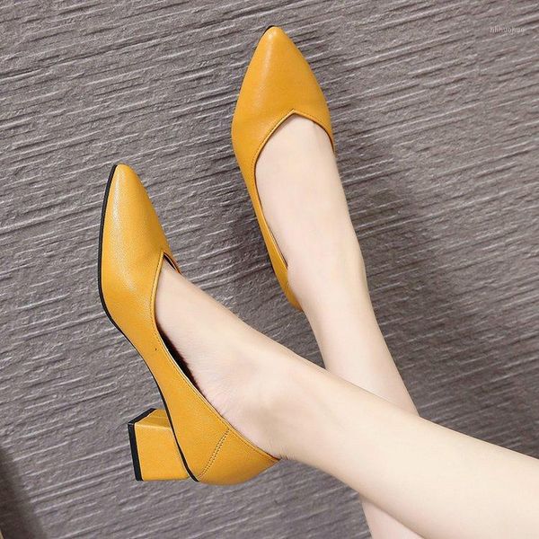 

dress shoes 4 color office ladies pumps spring party wedding high heel woman pointed toe retro size 35-401, Black