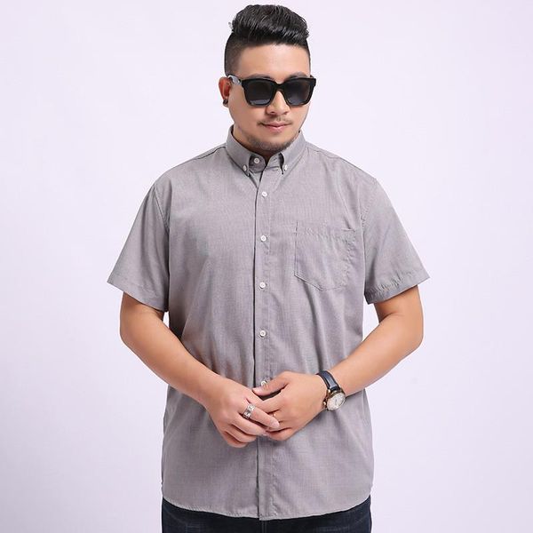 

color: white light blue dark blue men's shirt 2020 new summer large size short-sleeved shirt men's business casual, White;black