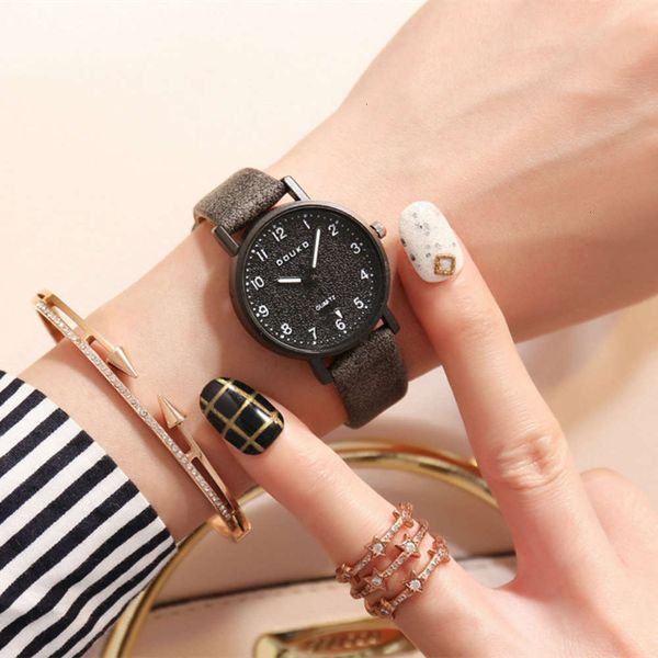 

korean version simple digital scale stone belt fashion women's student couple's watchbgt