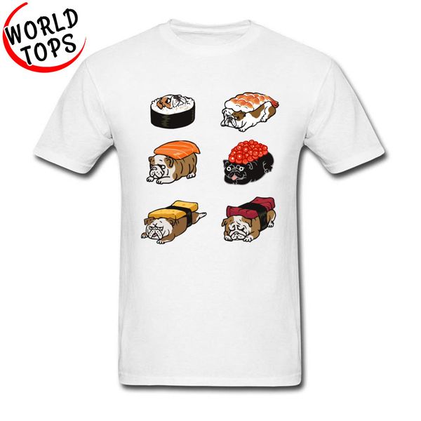 

2018 popular sushi english bulldog autumn 100% cotton student s big plus men's fashion tees hoodie designers t shirts sweatshirt