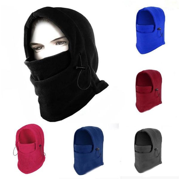 

beanies 2021 brand warm winter women men hooded balaclava hat windproof fleece solid ski face mask cap for cold weather1