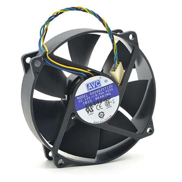 Os f￣s originais refrigerem para o AVC DA09025T12U 9025 FAN CIRCULAR 775 CPU REFRODING 12V 0,7A com PWM 4pin