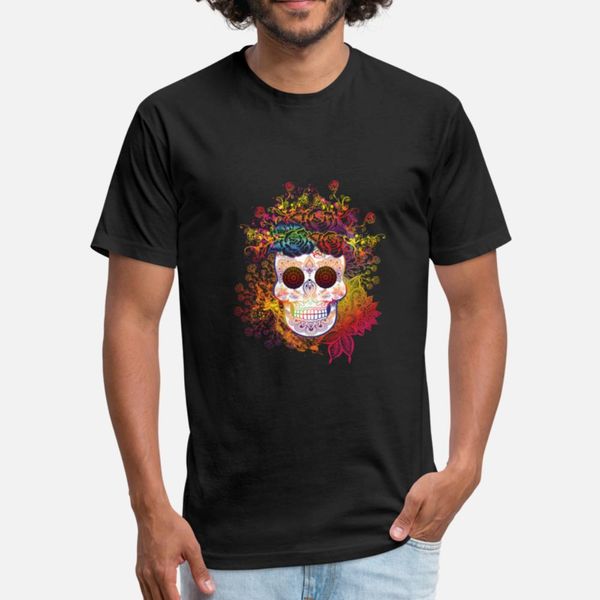 

colorful sugar skull t shirt funky lovely design tracksuit hoodie sweatshirt
