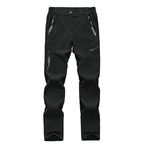 

nylon waterproof hiking pants women/men quick dry sports trousers mountain/camping/ outdoor breathable male female pants, Black;green