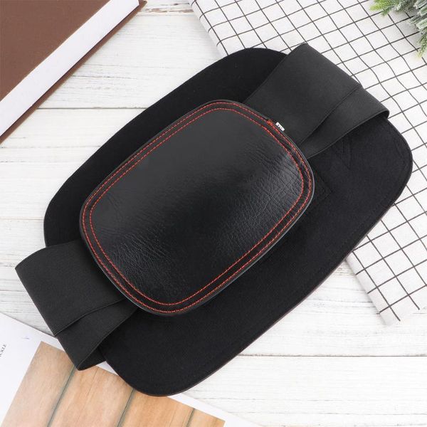 

back support 1pc adjustable waist band protection lumbar spine fixation (size)1, Black;blue