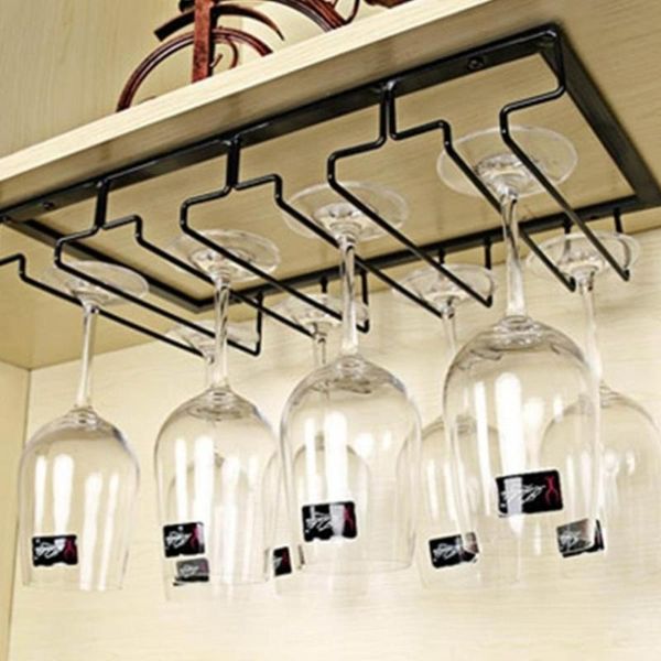 

iron metal craft 3 rows / 4 rows steamware hanger wine glass holder for bars steamware rack kitchen storage holders racks